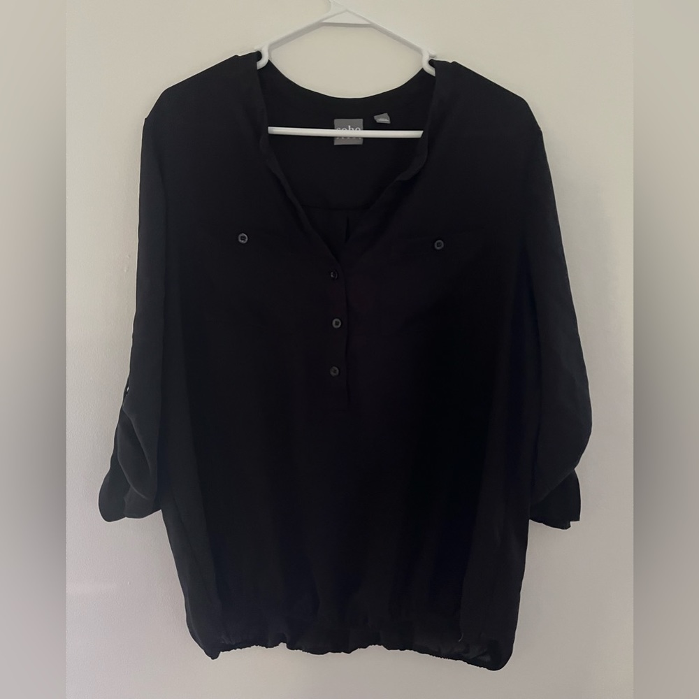 L Soho New York & Company Button Up Blouse